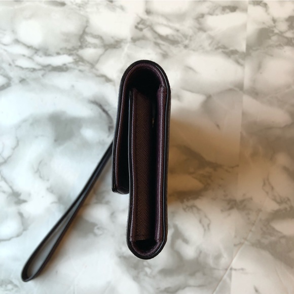 Kate Spade Plum Purple Phone Wristlet Wallet Purse Detachable Wristband Loop - Picture 7 of 15